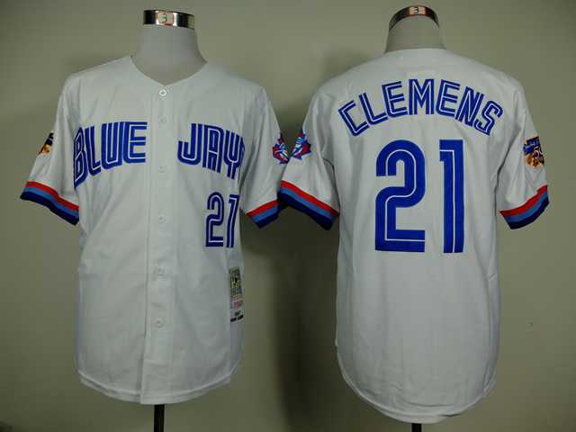 Toronto Blue Jays #21 Clemens Hall Of Fame Patch 1997 Mitchell And Ness Throwback White Stitched MLB Jersey Sanguo,We sell and wholesale Toronto Blue Jays #21 Clemens Hall Of Fame Patch 1997 Mitchell And Ness Throwback White Stitched MLB Jersey Sanguo on line form chian!